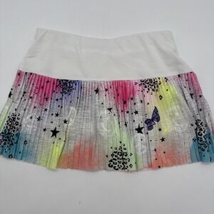 Lucky In Love Skort Girls M 10-12 Graffiti Squad Pleated Skirt New With Tags